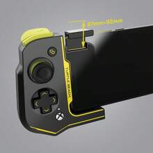Turtle Beach Atom Mobile Game Controller with Bluetooth for Cloud Gaming on Android Mobile Devices with Compact Shape Console Style Controls and Low Latency Bluetooth - Black/Teal-0003 - Negro/Amarillo - Ver 8