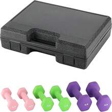Dumbbell Set With PVC Coating, Hexagonal Dumbbells With Storage Box, Packaged In Pairs, Non-Slip, Various Weight Options, Training Equipment For Home Gym - Black Box - View 8
