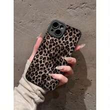 Funda de teléfono a la moda Funda de teléfono: Estampado de leopardo en degradado dorado claro Ojo negro Funda de teléfono a prueba de golpes para A03S A04 A12 A13 A15 A21S A24 A25 A32 A33 A34 A35 A50 A51 A52 A53 A54 A55 A71 S20/FE S21/FE/PLUS/ULTRA S22/PLUS/ULTRA S23/FE/PLUS/ULTRA S24/FE/PLUS/ULTRA Diseño para chicas mujeres TPU suave a prueba de golpes más protector y femenino - 1 pieza - Ver 5