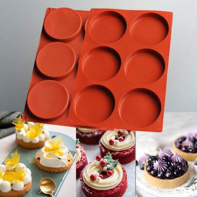 TendenciaMolde Silicón Círculos Grandes Bocadillos Postres De PlatoCalidad premium