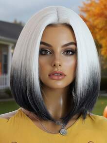 Synthetic Woven Wigs - Black Ombre - View 4