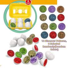 6/12pcs Colorful Egg-Shaped Matching & Identification Toys, Smart Egg Early Education Matching Toys, Egg Color & Shape Sorting Classifier - Random Colors, Shape Sorting Toys, Color Recognition, Matching Game, Multiple Styles, Early Learning Educational Fine Motor Skills Egg Toys, Promote Cognitive Development, Realistic Disassembly Eggs, Suitable For Boys & Girls As Halloween, Christmas, Birthday, Holiday Gifts - Multicolor - View 9