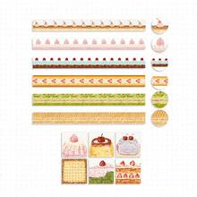 Washi Tape, Japanese Style Scrapbooking Tape, Sweet Dessert & Pastry Themed, Korean Style - Pink - View 9