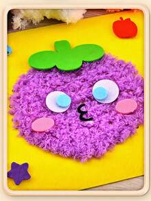 4pcs Kids DIY Sewing Kit, Cartoon Animal Line Sewing Patterns, Simple DIY Project, Animals, Fruits, Learn Sewing Toys, Birthday Gift, Suitable For Boys And Girls - Multicolor - View 5