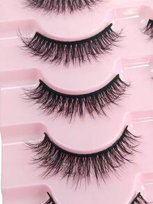 7 Pairs Natural Lashes Crossed Faux Mink Eyelashes Wispy Fluffy False Eyelashes Lightweight Natural Look Lashes For Makeup Strip Lashes, Lashes, Eyelashes, Fake Lashes - Criss Cross lashes - View 5