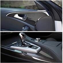1 cuộn phim dán xe PET sợi carbon màu đen, decal bảo vệ thân xe, decal sợi carbon cho ô tô và xe máy. - Một kích cỡ phù hợp cho tất cả - Xem 4