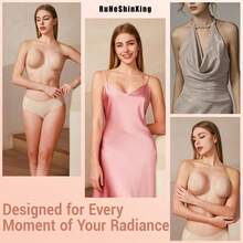 1 Pairs Reusable Invisible Silicone Nipple Covers,Waterproof Sticky Nipple Covers For Women's Wedding Dresses,Backless Dresses,Photography,Nipple Covers, Nipple Cover,Nipple Cover,Nipple Cover,Silicone Nipple Covers Reusable,Silicone Nipple Covers,Nipple Covers,Silicone Bra Inserts,Nip Covers,Nipple Covers For Women - 杏色 - 查看 2
