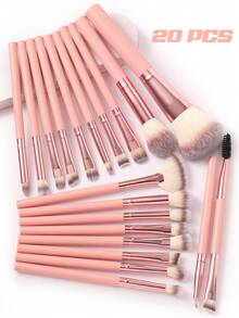43PCS Makeup Tools Set Including:20PCS Makeup Brush Set+1pc Multi-Functional Zipper Toiletry And Cosmetic Bag Waterproof+3PCS Circular Powder Puffs+3PCS Triangle Powder Puffs+1pc Makeup Brush Cleaning Tools+6PCS Mini Air Cushion Powder Puffs+6PCS Mini Makeup Sponges+3PCS Makeup Sponges,All-In-One & Beginner-Friendly | Travel-Ready & Gift-Ready | Perfect For Newbies/Her - Multicolor - View 2