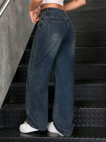 Women Jeans - Navy Blue - View 4
