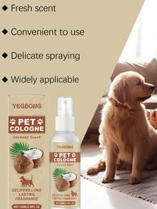 Spray eliminador de olores para mascotas, desodorante de limpieza suave para la caja de arena de gatos, camas de perros y talla grande - 100ml - Ver 5