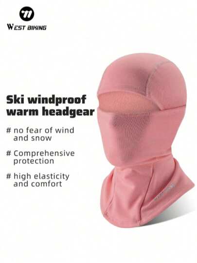 WEST BIKING Windproof Ski Face Mask Fleece Balaclava Hat For Motorcycle, Winter Warm Cycling, Hiking, Outdoor Sports