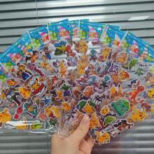 pokemon 1/12张可爱动漫宝可梦贴纸 卡哇伊3D皮卡丘贴纸 卡通泡泡贴纸 加厚奖励贴纸礼品 - 寶可夢 - 查看 5