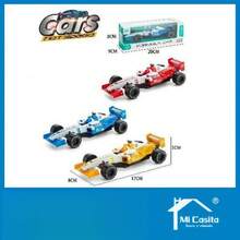 Coche de carreras de juguete F2, vehículo de plástico de alta velocidad con funciones de retroceso e inercia, mezcla de 3 colores, regalo divertido de coche de carreras para niños - color aleatorio - Ver 1