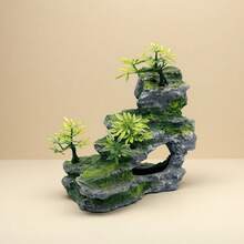 Fish Tank Decoration, Aquarium Mountain Scenery Decoration, And Non Fading Rocks, Simple And Fast Landscape Ornaments - A - View 2