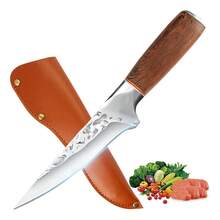 TendenciaCuchillos Cocina Acero De Cuchillo Deshuesador Cuchillo ChefCalidad premium - Marrón - Ver 2