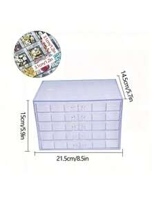 5-Layer 120-Compartment Jewelry Storage Box, Drawer-Style Ring, Earring, Necklace Acrylic Jewelry Sorting Box, Jewelry Box Jewelry Storage, Jewelry Display, For DIY Jewelry Storage - Clear - View 8