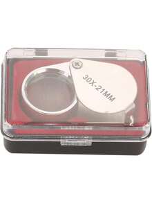 EstiloGOTOTOP Lupa de Bolsillo para Joyería, Sello de Diamante, Moneda, Inspección de Gemas, Lupa Portátil 30X 20X, Concha de Lágrima, Caja de Almacenamiento para Cualquier Uso (30 Veces)Versión mejorada - 20 veces - Ver 5