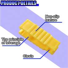 3件套汽车保险丝拔取器，通用塑料汽车/船舶迷你标准刀片式保险丝拆卸器，车辆维修保险丝插入夹拔取器 - 黃色 - 查看 6