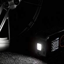 Compresor de Aire Portátil Inalámbrico | Inflador de Neumáticos 4x Más Rápido | Manómetro Digital + Luz LED Emergencia | Batería Recargable | Ideal para Coches, Motos, Bicicletas y Balones | Diseño Compacto y Ligero - Negro - Ver 8