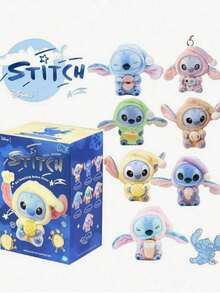 (Disney Licensed) 1 Stitch: No Matter How Tired You Are, You Still Need To Take A Bite. This Series Includes Plush Toys, Blind Bags, And Collectible Toys. Stitch Is Holding A Donut, Bubble Tea, And Pineapple Ice Cream, With A Very Cute Design. - Multicolor - View 5