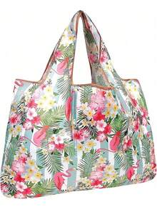 Estiloallydrew Bolsa Grande Plegable De Nailon Reutilizable Para Comestibles, CamuflajeVersióN Mejorada - Lavanda (flor de lavanda) - Ver 11