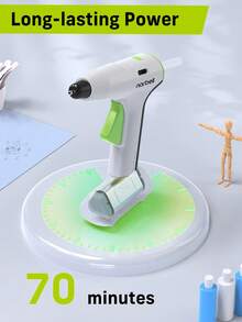 Narbell 12V Cordless Glue Gun, 2000mAh Battery, 12s Fast Preheating With 15pcs 11mm Big Glue Sticks, Typ-C Rechargeable, Ideal For DIY Decoration - Light Grey - View 4
