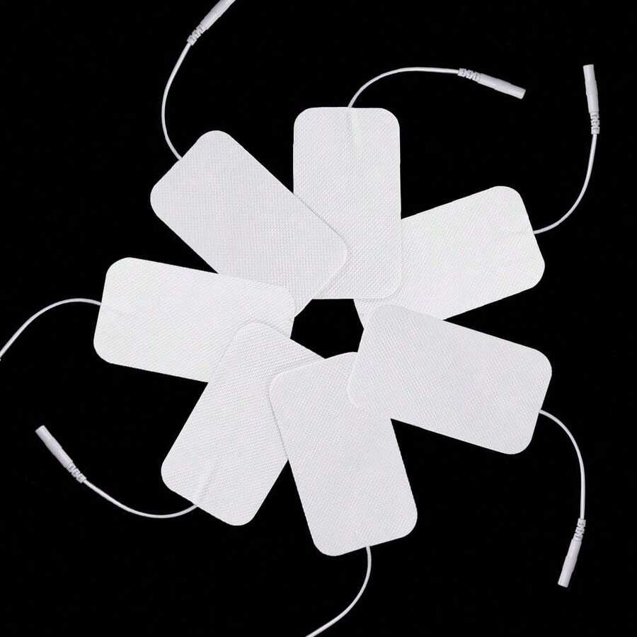 10/20/50pcs EMS Massage Electrode Pads, TENS Unit, 5x9cm/6x9cm Body Massage Patches, 2mm Connector Pads - Multicolor - View 1