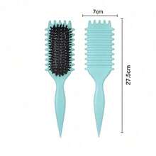 Air Cushion Brush; Nylon Needle Tip Tail Brush; Air Sac Massage Brush; Curling Brush; Hair Care Brush; Short Hair Smoothing Brush; Curling Styling - 綠色-2035-OPP袋 - 查看 2