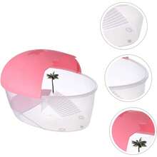 Caja De Tortugas Plástica para Reptiles y Mascotas Tanque De Posado para Tortugas Hábitat para Reptiles para Mini De Interior - 1 - Ver 7