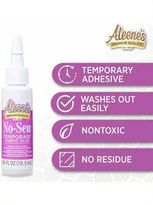 EstiloAleene's Pegamento para Tela, Trial Tacky Pack, Transparente, 5pk, 1Versión mejorada - Paquete adhesivo para tela - Ver 12