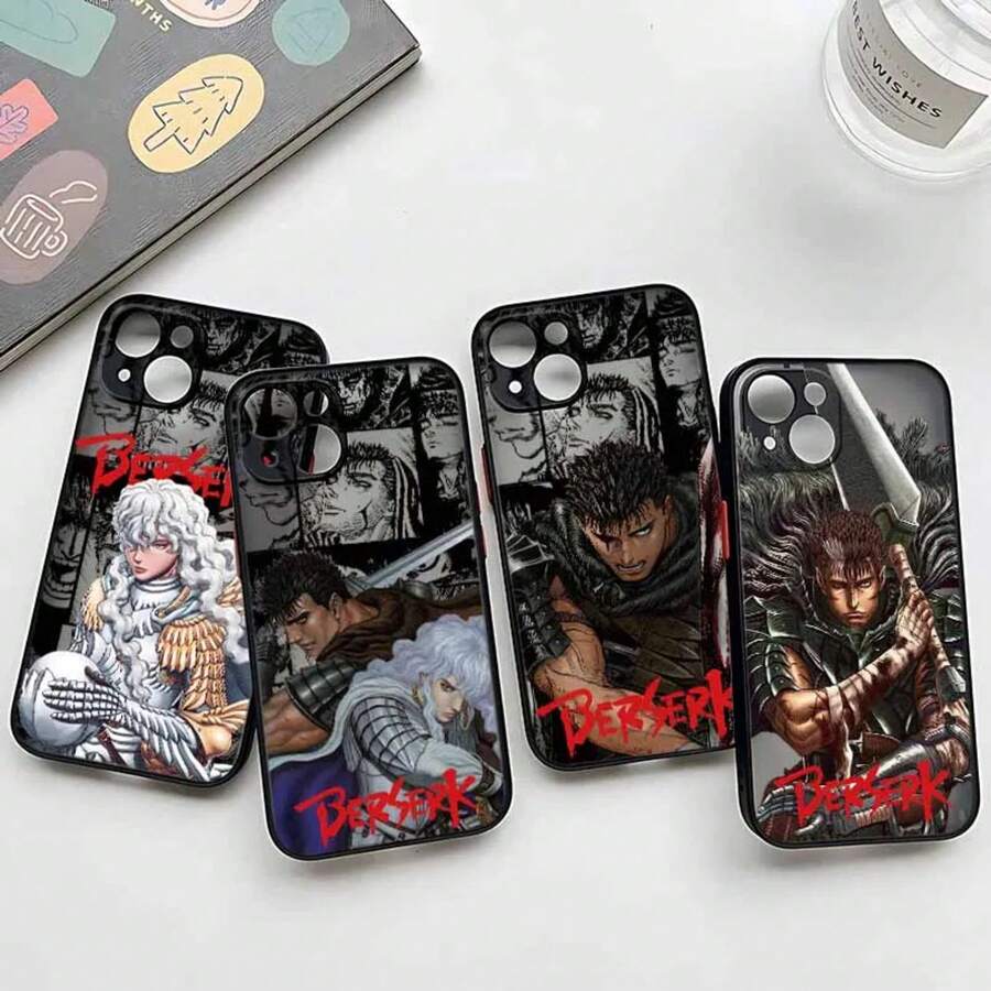 Funda de Teléfono Suave Translúcida Esmerilada de Anime  para iPhone 17 16 15 14 13 12 11 Ais/Pro/Max/Plus - FGbk03 - Ver 1