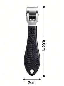 ANDVICTORY 1pc Angled Head Nail Clippers Woman Man Ergonomic Toenail Clipper For Thick Nails Stainless Steel Curved Blade Nail Cutter Trimmer Manicure Tool