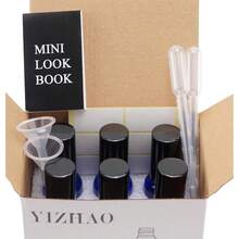 Yizhao Ambar Pulverizador Cristal 30ml Glass Spray Bottles con [Atomizador] para Aceites Esenciales Mezclas de Aromaterapia Perfumes Masajes Líquidos Químicos Farmacéutico 6Pcs - mbar - Ver 6