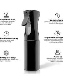 Detangling Hair Styling Kit With Spray Bottle Edge Control Brush Teasing Rat Tail Comb Wide Tooth Comb Hairdressing Tools Salon