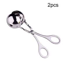 不锈钢肉丸机 - 多功能模切工具，配备重型防滑手柄，可轻松制作均匀的肉丸、虾丸、土豆丸、曲奇面团和糖果。易于清洁的抛光设计，是家庭和专业厨房的必备工具，可提高烹饪效率