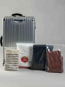 sealsuer 10pcs Portable Travel Shoe Bags, Space-Saving Dust-Proof Storage Bags, Moisture-Proof Packing Shoe Bags With Zipper, Waterproof Drawstring Pockets, Wardrobe Dust-Proof Organizer Bags, Unisex Fabric Shoe Bags For Travel - Perfect For Organizing And Protecting Travel, Cruise, Vacation Travel Organizer Drawstring Shoes Pouch Shoes Cover For Men For Women Packing Cubes Travel Essential Cruise Essentials Holiday Essential - Clear - View 6