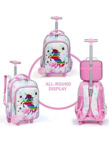 BLING BABIES Kids Trolley Bags And Suits - Pink - View 4