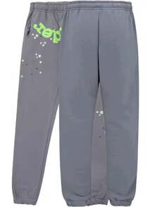 Men's Hip Hop Spider Web Pattern Graphic Alphabet Print Harajuku Vintage Hoodie Long Sleeve Street Wear Top For Both Men And Women Oversized Hoodies,Christmas Gifts For Bf,Essential Hoodies - Xám - Xem 3