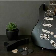 10-Slot Holder -   Style, Popular, , Accessories, Perfect Solution For Misplaced Or Lost Picks,  Pick Storage Box, Perfect Gift For Guitarists, Gift For Electric , Acoustic , Classical ,  Model, Christmas, New Year, Birthday Holiday Gift, Excellent Gift For  Enthusiasts. Gift Giving. One Piece In Total, A Gift For Men, Christmas Gift, Christmas Stocking Stuffer - màu đen - Xem 4