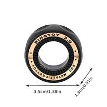 1 chiếc vòng xoay kim loại EDC, đồ chơi giảm căng thẳng có thể điều chỉnh, đồ chơi ngón tay thư giãn dành cho người lớn, món quà hoàn hảo cho nam giới giúp tập trung và thư giãn. - Nhiều màu - Xem 12