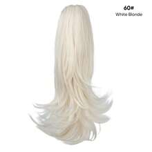 2-In-1 Rotating 180 Degree Claw Clip Ponytail Holder, Made Of Synthetic Fiber, Easy To Wear, Special Craftsmanship For More Realistic Appearance - Multicolor - View 16