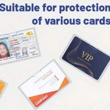 15 Specially Made To Protect Social Security Cards, The Waterproof And Sturdy Card Holder Made Of PVC Is Scratch-Resistant And Damage-Resistant, Lightweight And Easy To Carry, Ensuring That Your Social Security Card Can Be Properly Protected In Various Scenarios! - 無色 - 查看 3