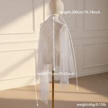 1pc Women's New Lace Shawl Scarf, Hollow Out Loose Wedding Party Dress Accessory - Multicolor - View 4