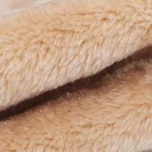 Bebé comodidad dibujos animados lindo relajante coral terciopelo juguete sueño apaciguar toalla - Caqui - Ver 7