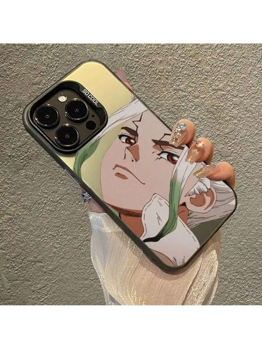 Funda de teléfono Anime Comics Dr.STONE compatible con 16 15 Plus 14 13 12mini 11Pro Max, cubierta trasera mate a prueba de golpes, funda compatible con funda 17 pro max, funda 17 pro, funda 17, funda 16, funda 16 pro max, funda 15. - Z3 - Ver 1