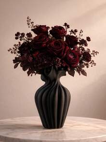 1 قطعة إناء زهور مدمج بارتفاع 20 سم، مناسب لديكور سطح الطاولة مع الزهور الجافة أو الطازجة، تصميم سطح مطفي، طراز حديث يناسب ديكور المنزل للشباب والبالغين والمراهقين - متعدد الألوان - مشاهدة 16