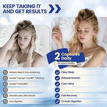 VIVONU 1000mg Magnesium Composite Capsule, Containing 8 Elements, Including Glycine, Citrate, Malate, Calcium Taurate, Oxides, Carbonates, Aspartic Acid, Taurine Bone, Muscle, Recovery, Energy, Vegan, Non GMO, 90 Capsules - 4瓶 - 查看 6