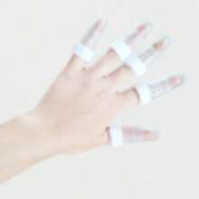 Sprain Immobilization Brace Finger Sleeve Finger Tip Hammer Finger Tendon Rupture Protection Sleeve Protective Gear Clip - 透明款 - 查看 1