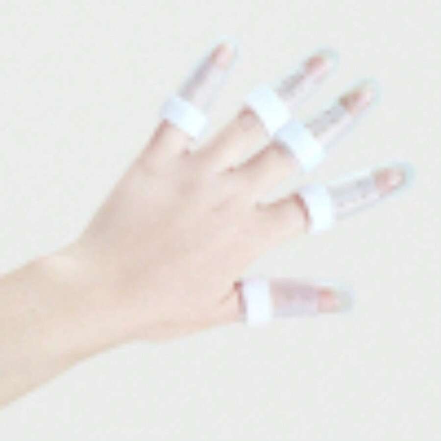 Sprain Immobilization Brace Finger Sleeve Finger Tip Hammer Finger Tendon Rupture Protection Sleeve Protective Gear Clip - 透明款 - 查看 1