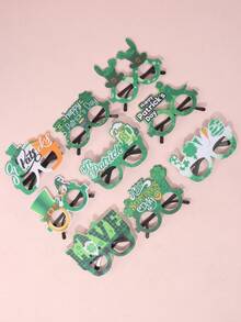 5pcs Random St. Patrick's Day Pet Glasses, Suitable For Dogs To Wear - Multicolor - View 4